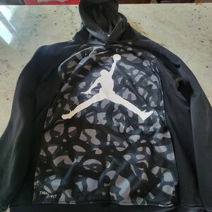 Black Nike Men's Hoodie with Graphic Design